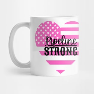 Pipeline Strong Pink Flag Mug